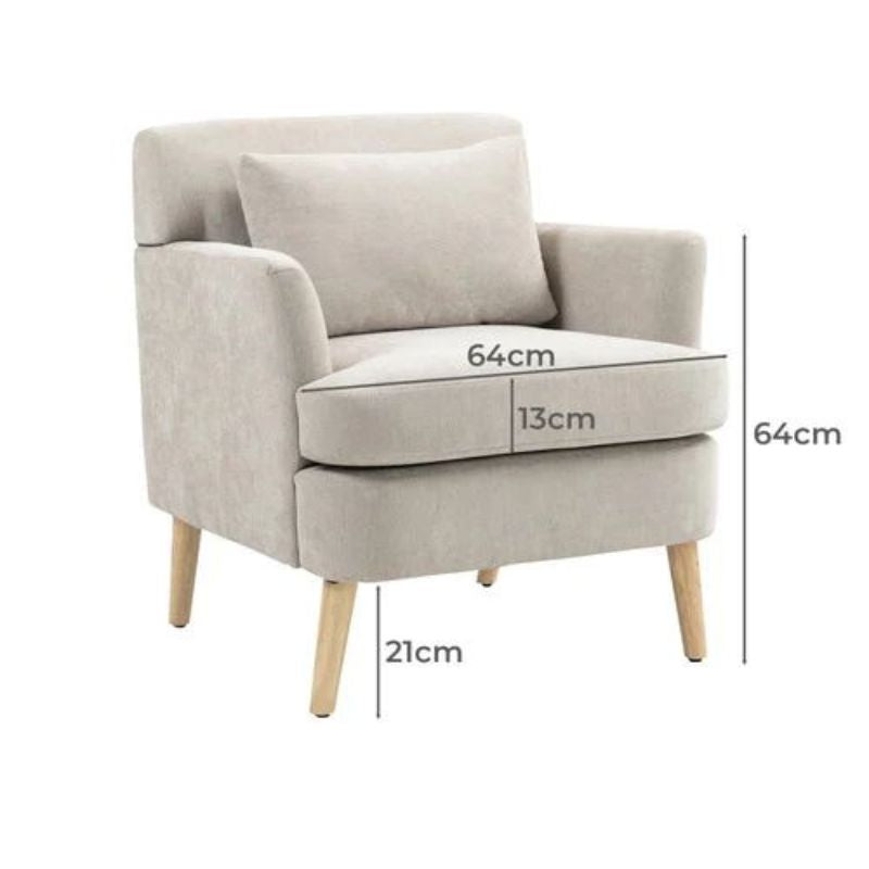 Fauteuil ABIGAIL rembourré
