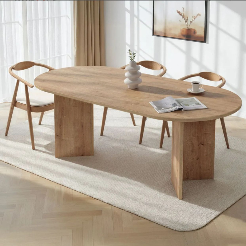 Table à manger moderne - Pieds en V (180 cm)