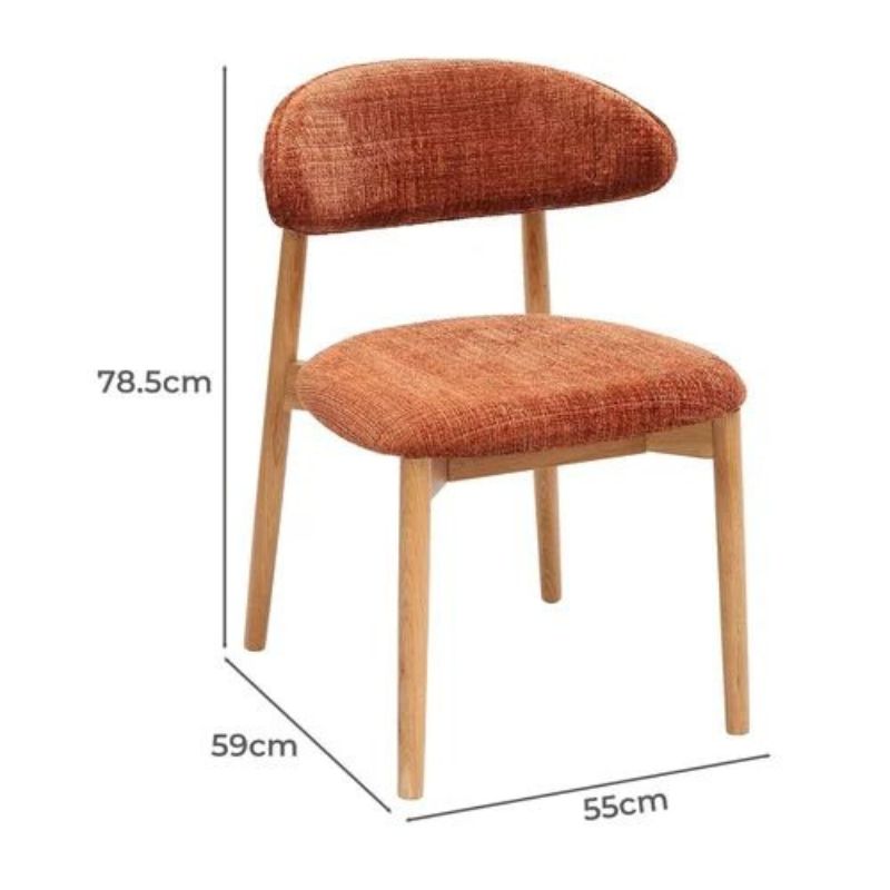 Chaises de salle à manger Emir en bois hêtre (Lot de 2)