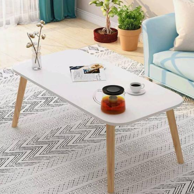 TUIS - Table Basse (100x50x45)cm chêne-Blanc
