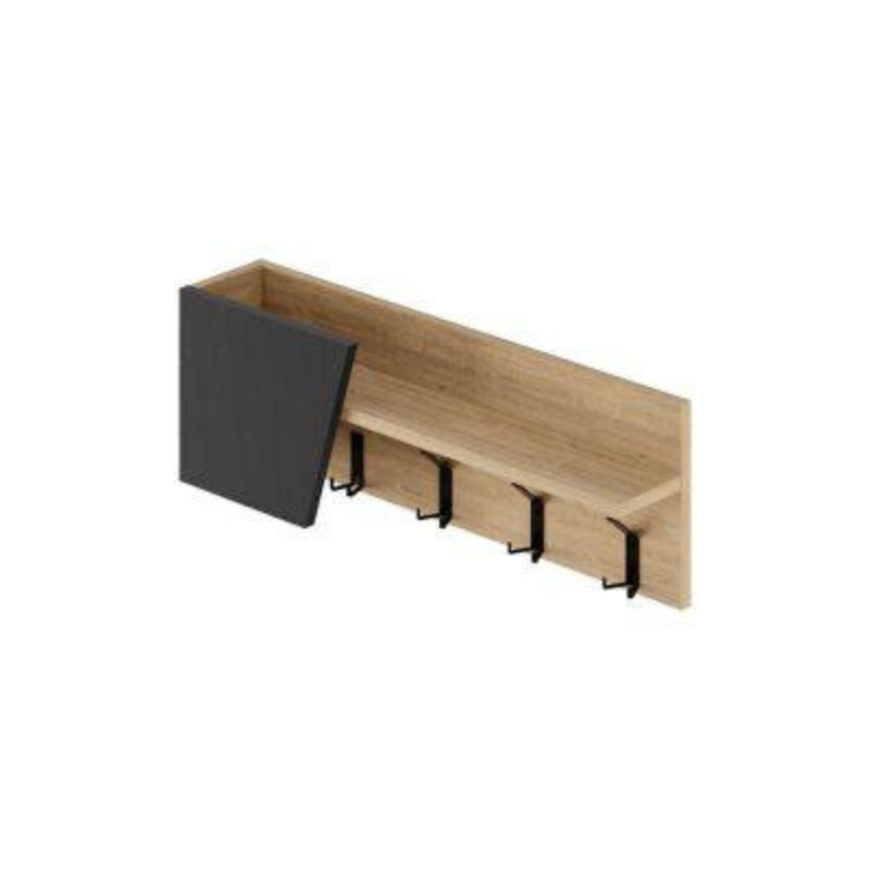 Étagère murale à penderie en métal ELEVA 76 cm - Entrée ou chambre