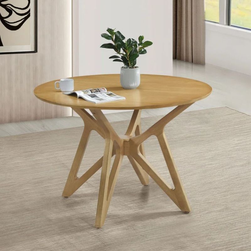 Table à Manger KYREIN – Bois de Hêtre Naturel