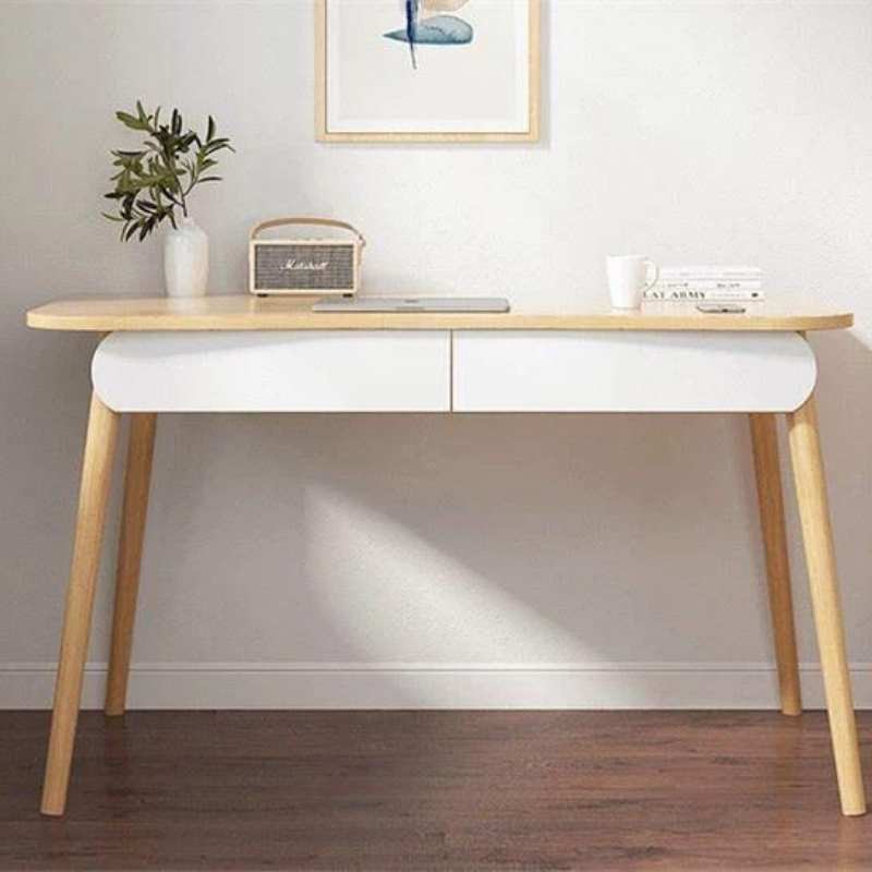 PERTUIS – Bureau en bois avec 2 tiroirs