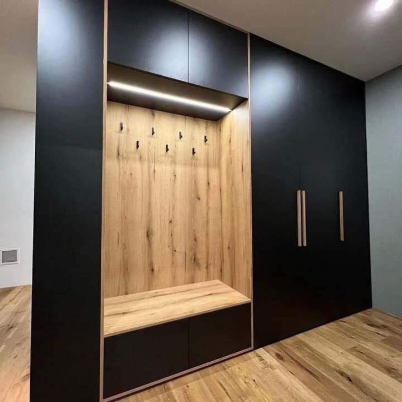 Placard de Rangement – Design Noir Mat & Chên