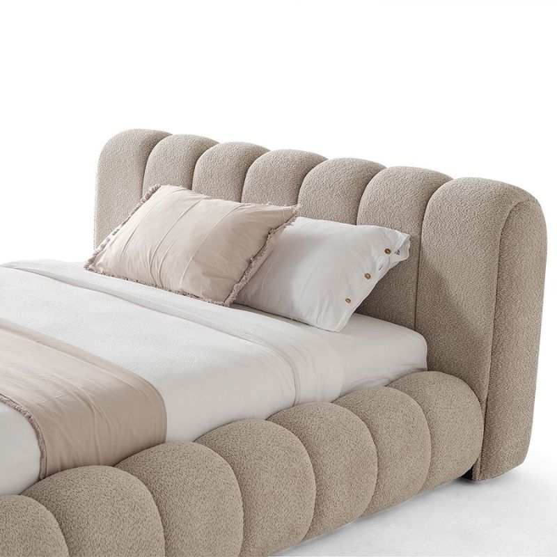 Lit Coffre MATELASSÉ ROUND - Design Organique & Rangement