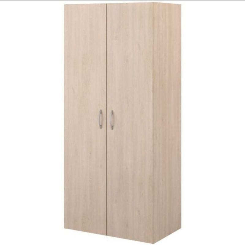 Armoire - EASY LIFE - Décor Chene clair - 2 portes battantes