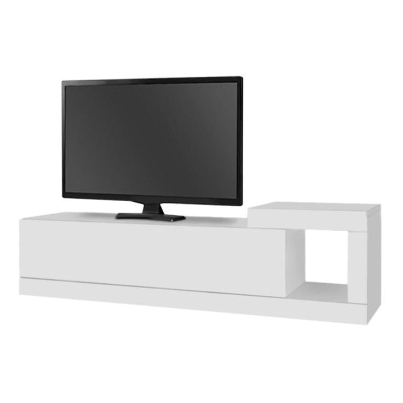 Meuble TV suspendu VOLORE 150cm blanc