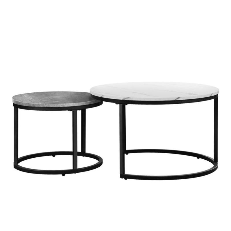 Ensemble de tables de salon Margaux empilables (2 pièces)