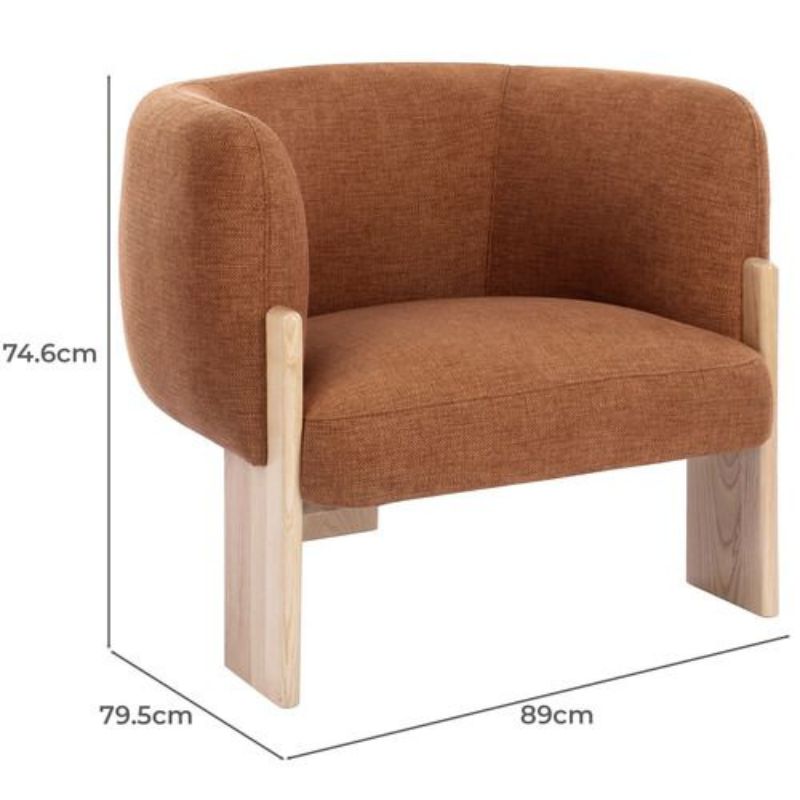 Fauteuil BENJI – Design Organique & Confort Rembourré