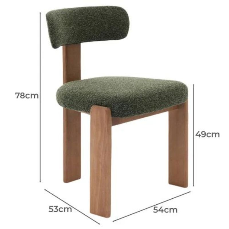 Chaises de salle à manger Aguiluz Boucle et bois de hêtre (Lot de 2 )