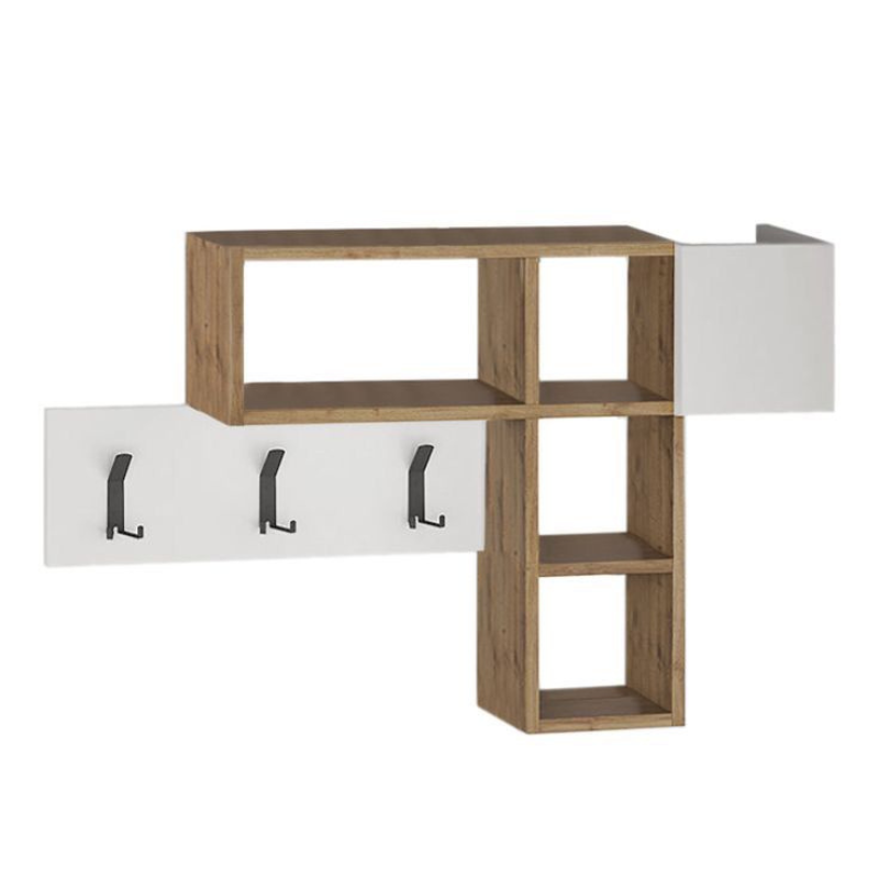 Étagère murale à penderie en métal GAME 100 cm - Entrée ou chambre
