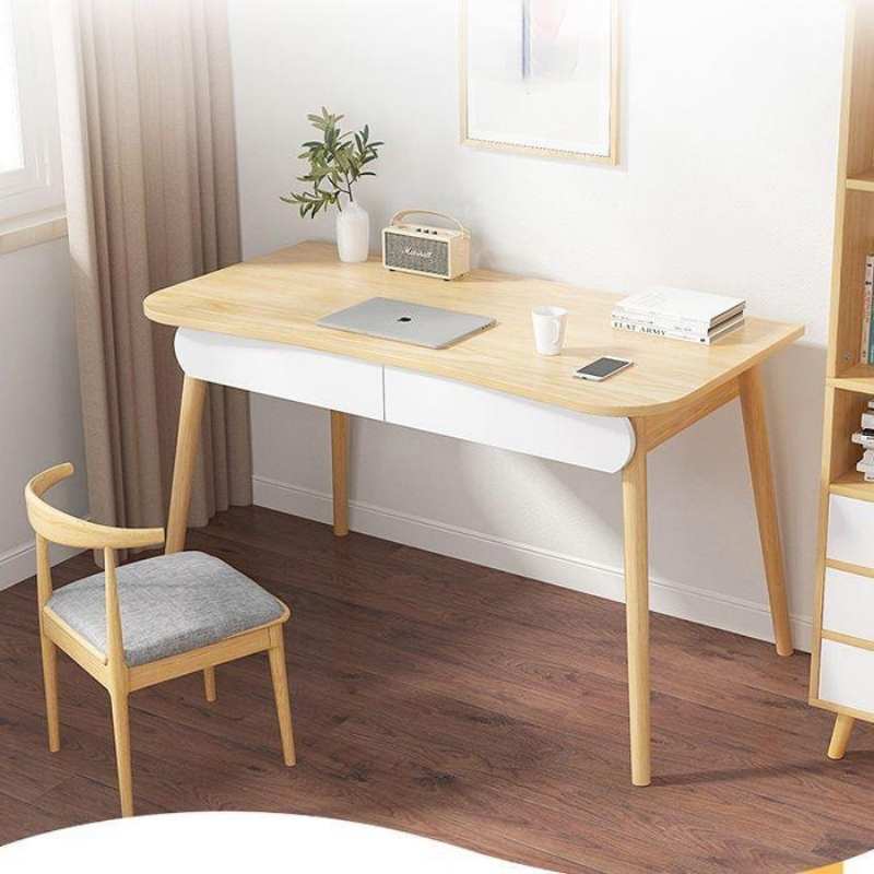 PERTUIS – Bureau en bois avec 2 tiroirs