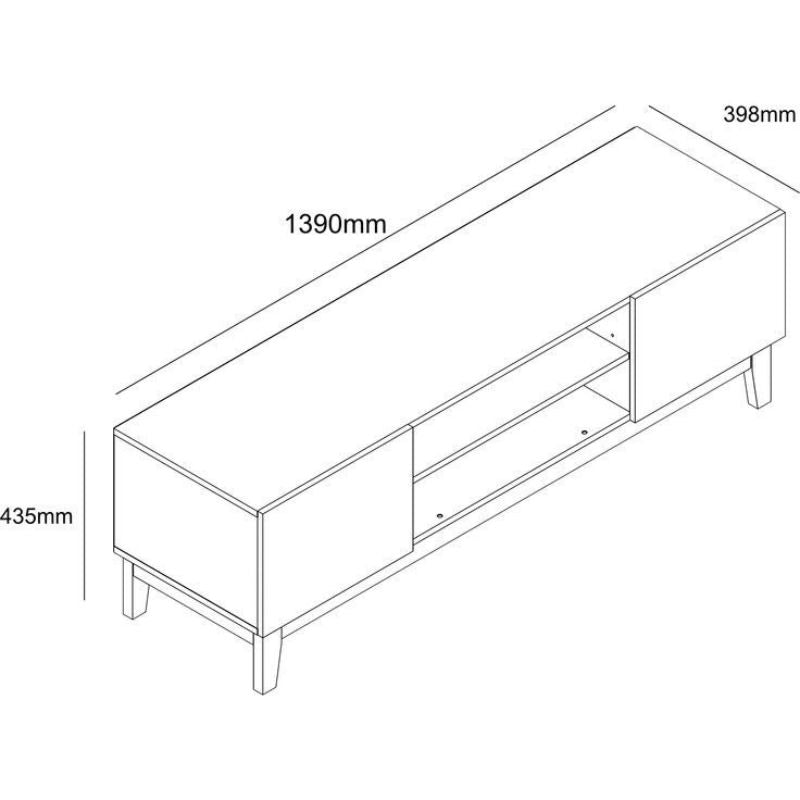 Meuble TV CORLAN – Design Scandinave & Fonctionnel