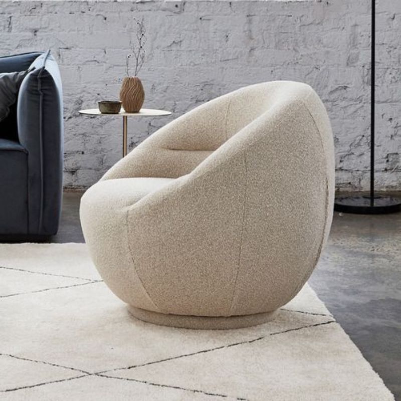 Fauteuil  Libby rembourré pivotant