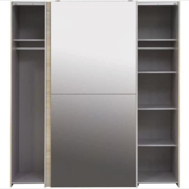 Armoire ULOS – Chêne Sonoma – 2 Portes Coulissantes avec Miroir