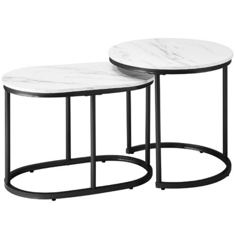 Ensemble de tables de salon Maria empilables (2 pièces)