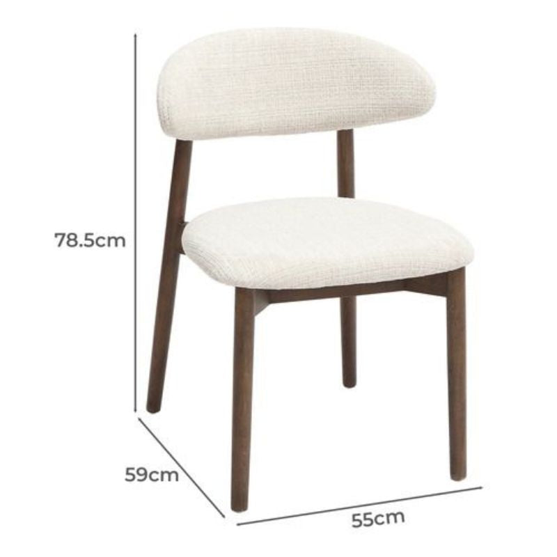 Chaises de salle à manger Emir en bois hêtre (Lot de 2)