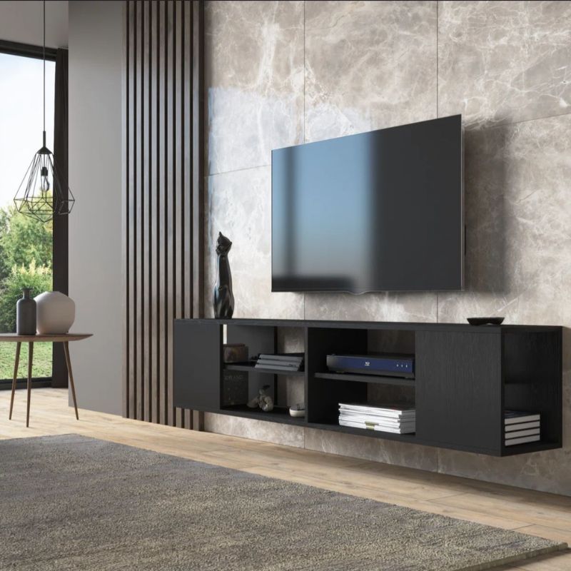 Meuble TV Moderne DERAM - 110cm
