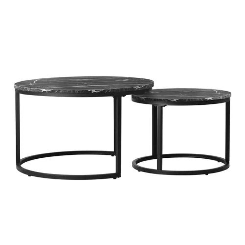 Ensemble de tables de salon Johan empilables (2 pièces)