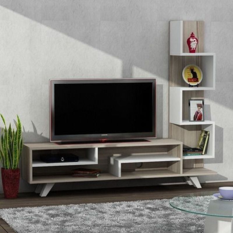 Meuble - TV - Blanc et Cordoba 150cm
