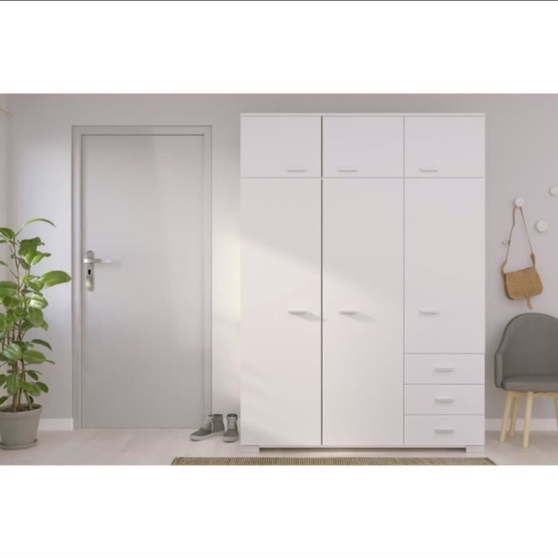 Armoire de chambre contemporaine blanche - COSMOS