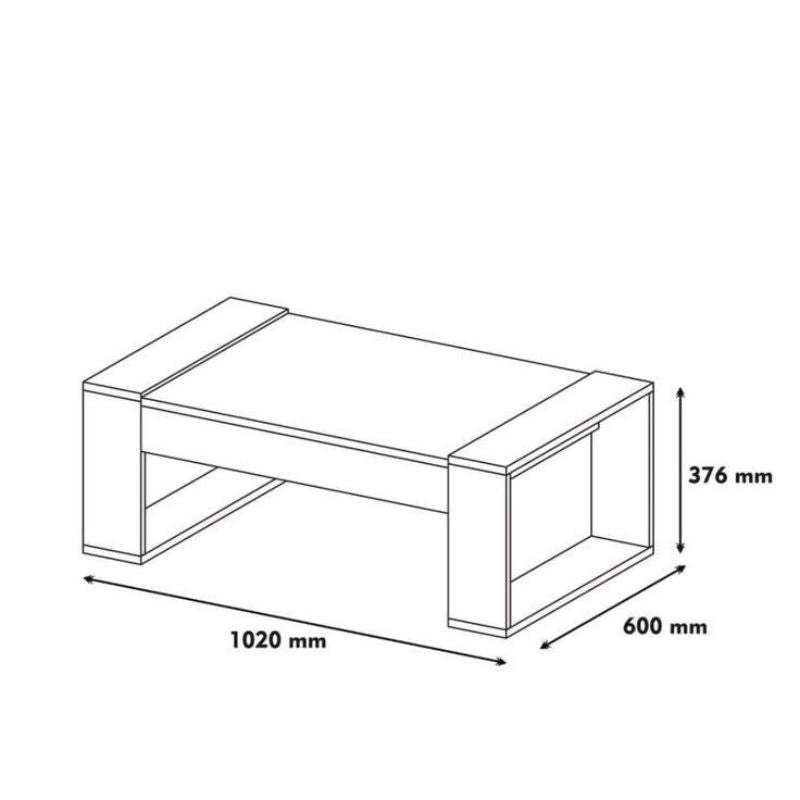Table Basse 102cm DUALIS