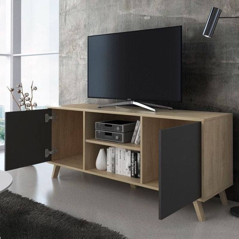 Meuble TV CORLAN – Design Scandinave & Fonctionnel