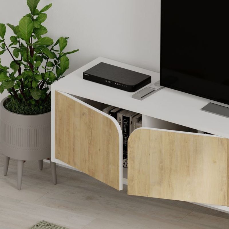 Meuble TV moderne - SPARO - 180cm Design suspendu