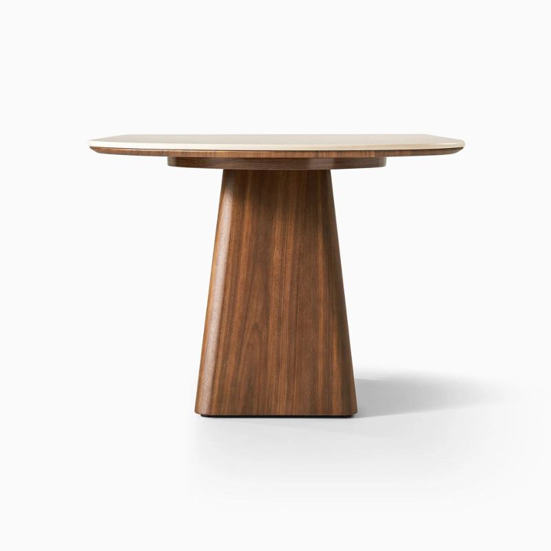 Table à Manger MARBLE ELEGANCE – Plateau Marbre & Pieds Chêne 140cm
