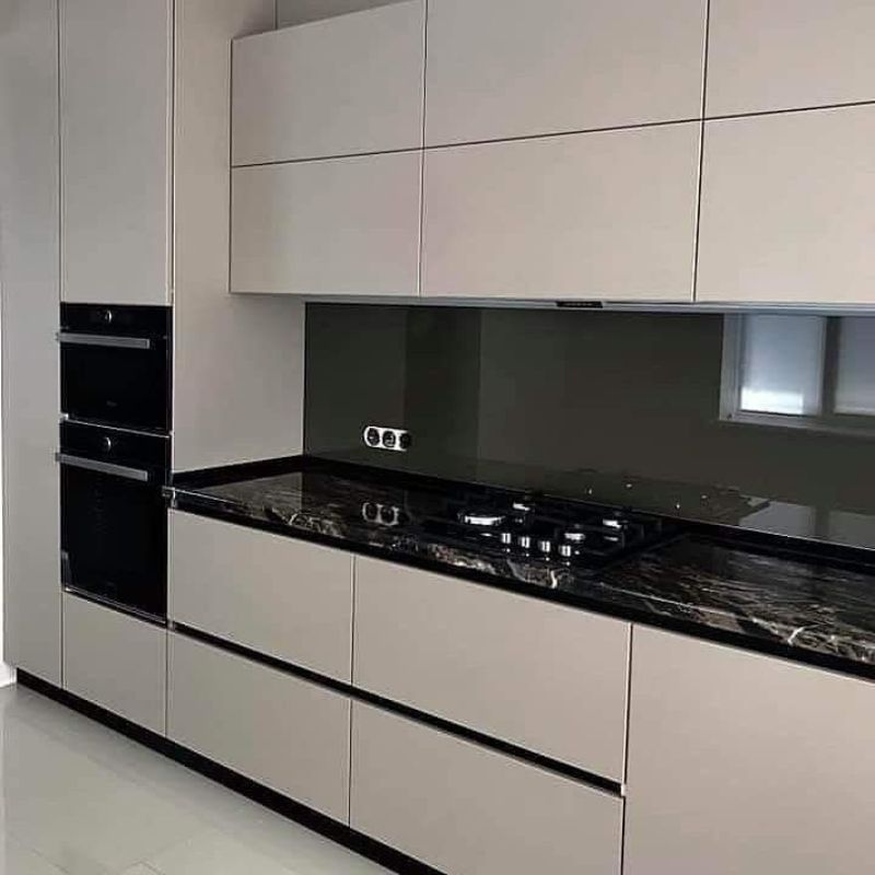 Cuisine WHITE & WOOD - Laquée & Chêne Naturel Sur Mesure