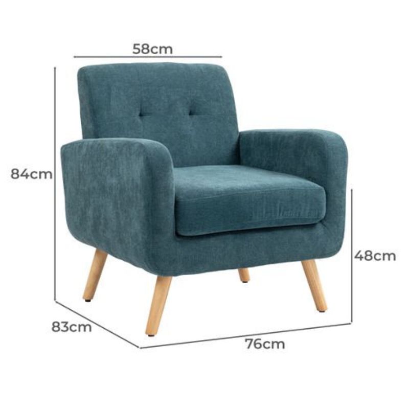 Fauteuil ROWAN rembourré