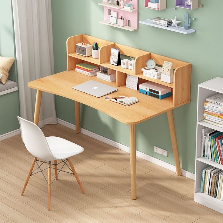 PERTUIS Bilblio – Bureau en bois avec Bibliothèque