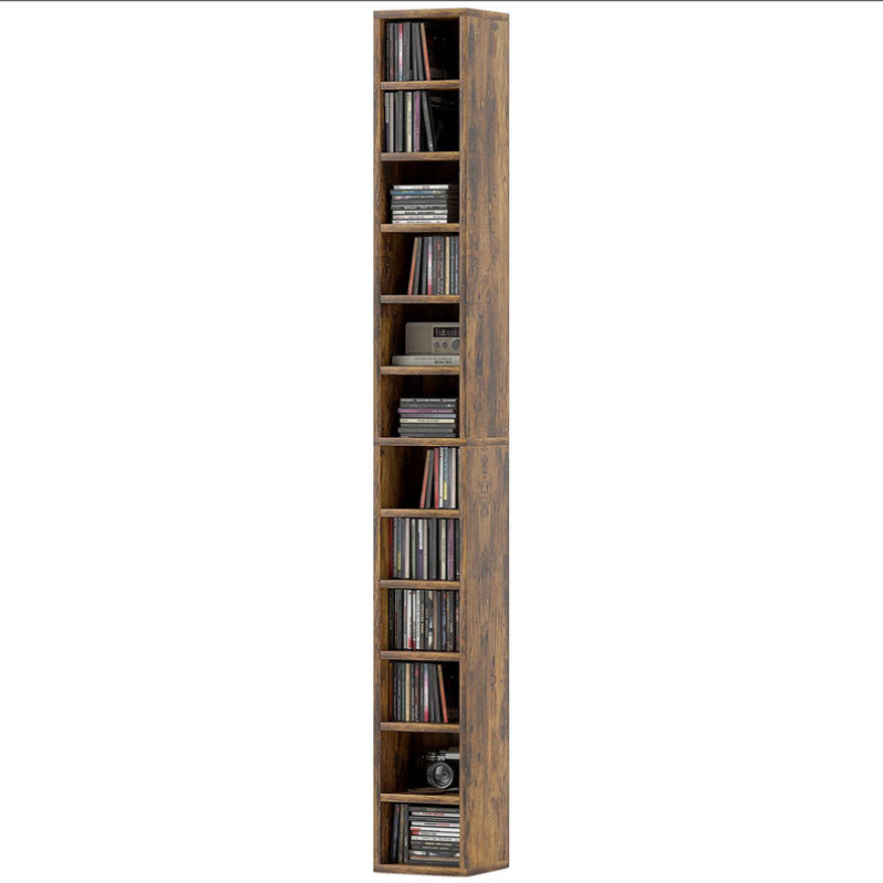 Rangements pour CD et DVD avec 12 compartiments - capacité max. 204 CD