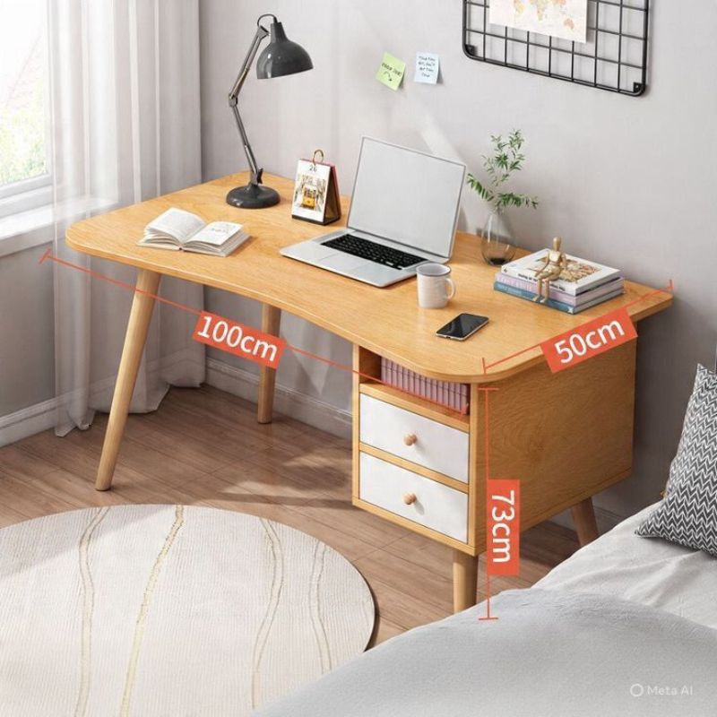 Bureau - PERTUIS - S3 en bois avec rangement