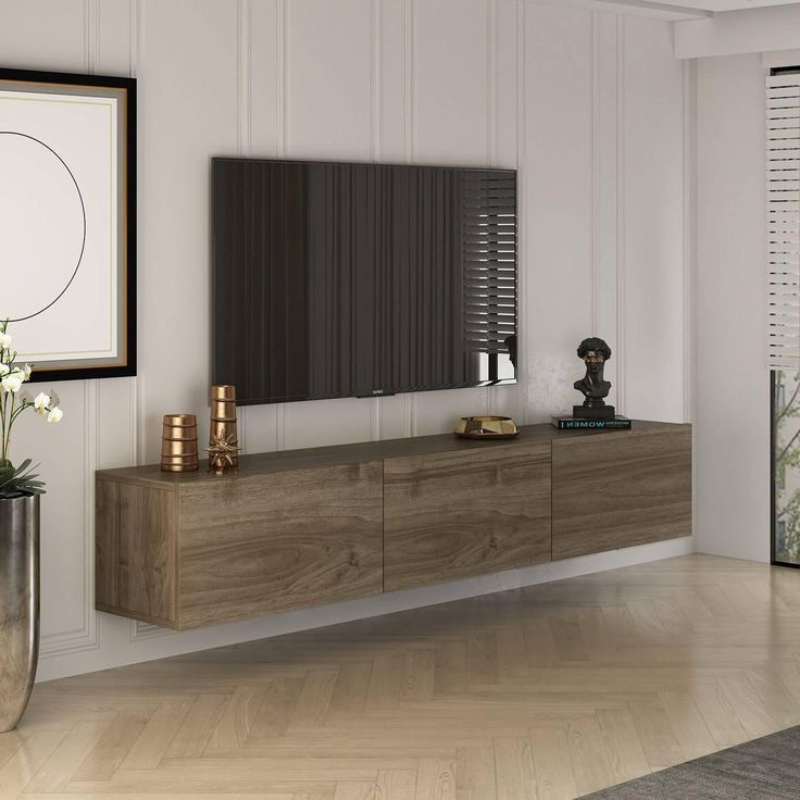 Meuble TV - ALMA - Noyer 180cm