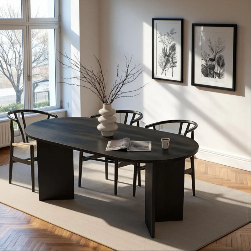 Table à manger moderne - Pieds en V (180 cm)