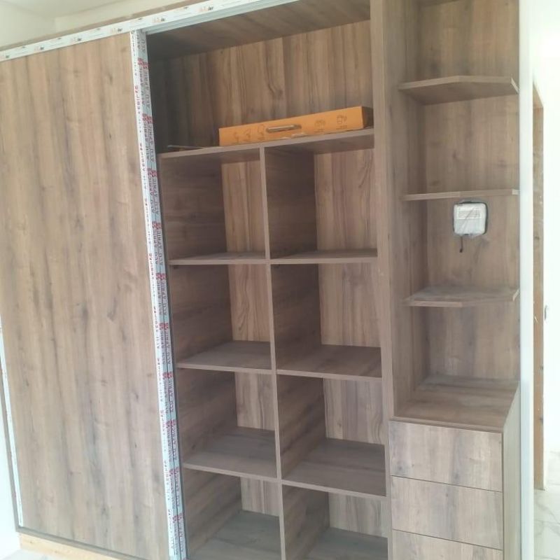 Placard Dressing Ouvert - Chêne Naturel Sur Mesure