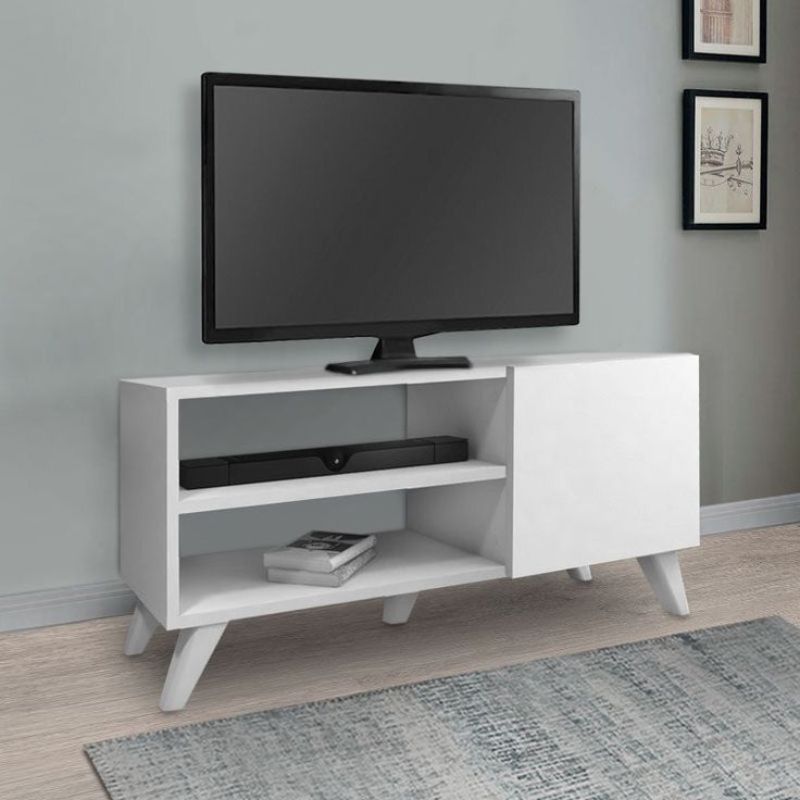 Meuble TV IDEAL - Blanc - 100cm