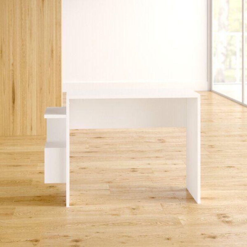 Bureau blanc bois Mdf de travail - ICE 105cm