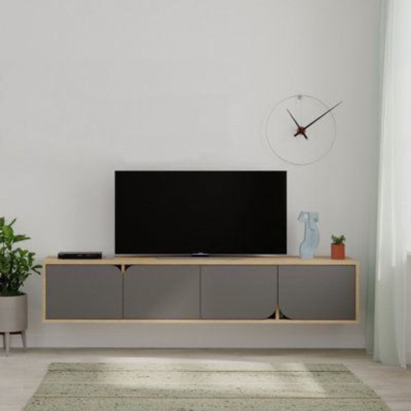 Meuble TV moderne - SPARO - 180cm Design suspendu