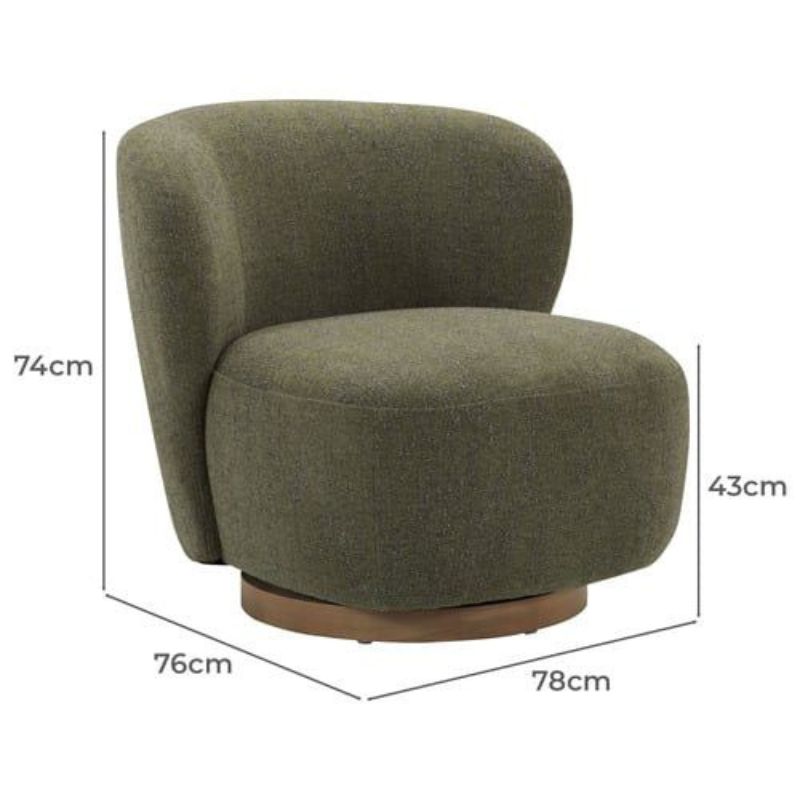 Fauteuil Clara Boucle pivotant