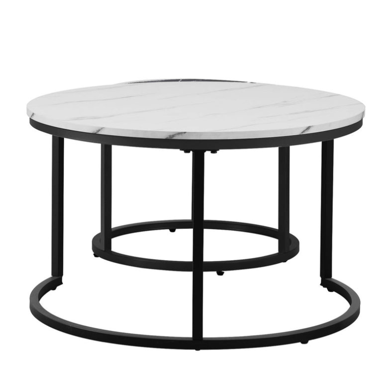 Ensemble de tables de salon Margaux empilables (2 pièces)