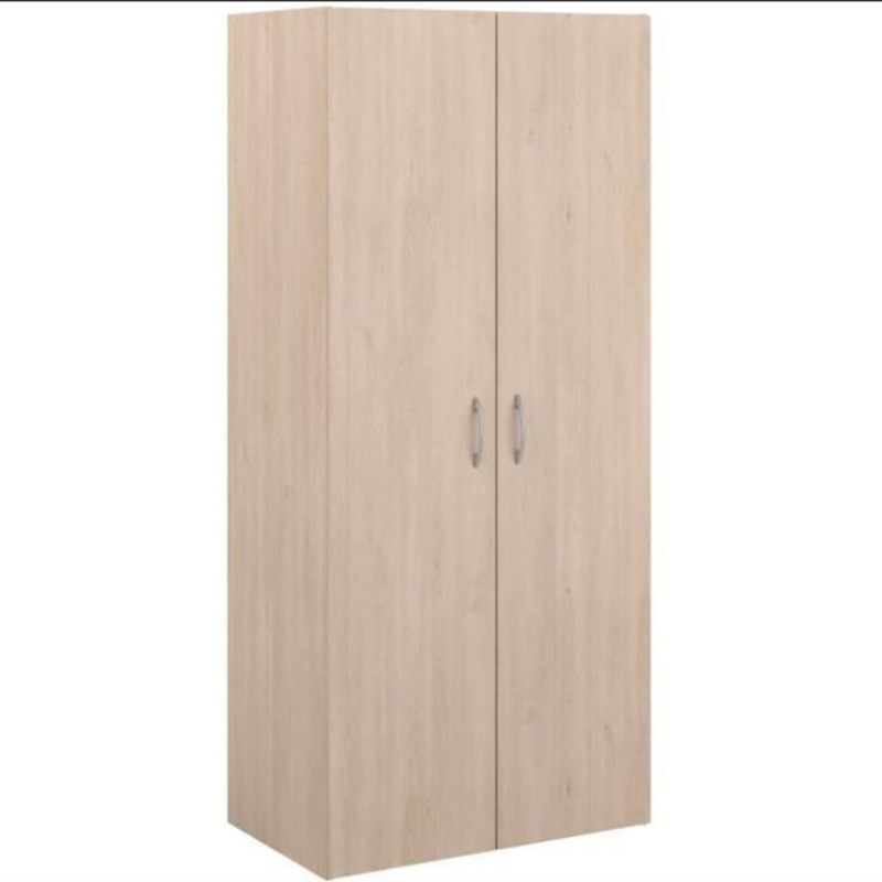 Armoire - EASY LIFE - Décor Chene clair - 2 portes battantes