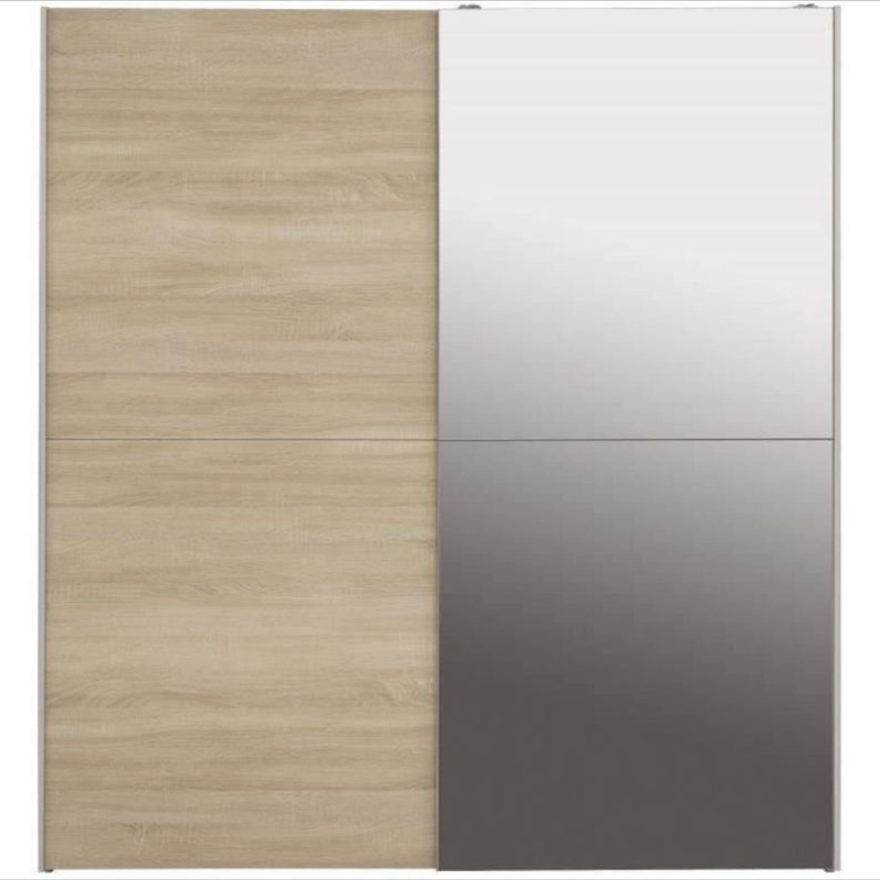 Armoire ULOS – Chêne Sonoma – 2 Portes Coulissantes avec Miroir