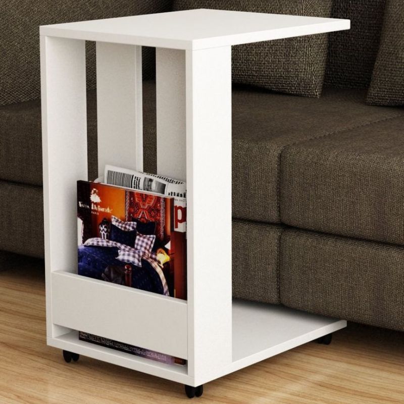 Table d’appoint mobile - SAH - bois Mdf