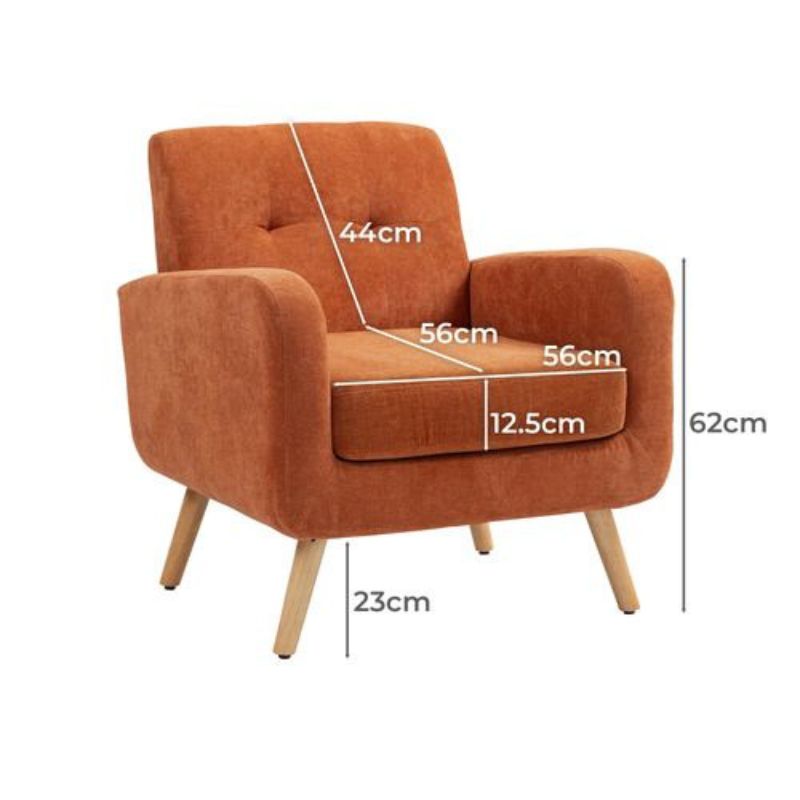 Fauteuil ROWAN rembourré