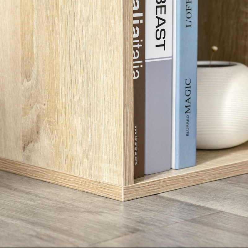 Bibliothèque à 6 Cubes Moderne en Bois