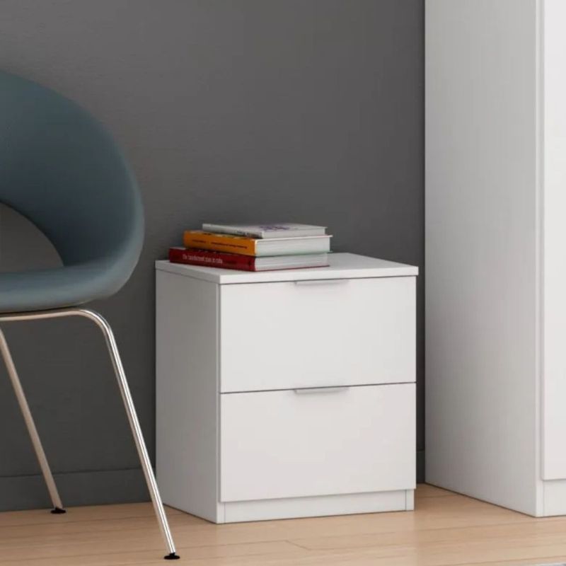 WARD Table de chevet Blanc