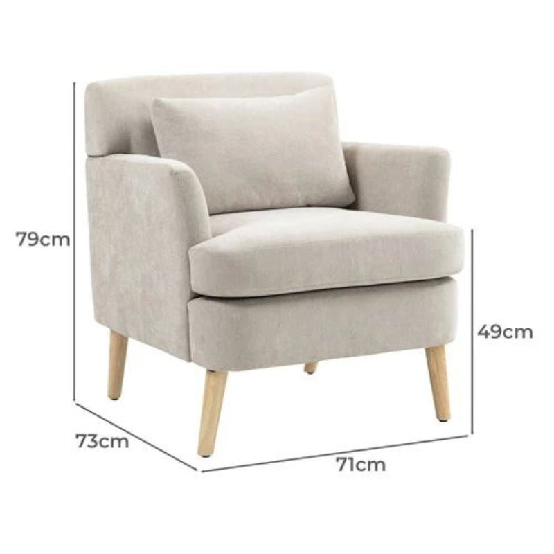 Fauteuil ABIGAIL rembourré