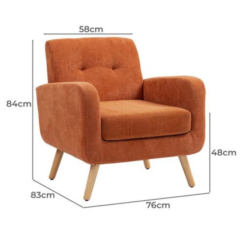 Fauteuil ROWAN rembourré